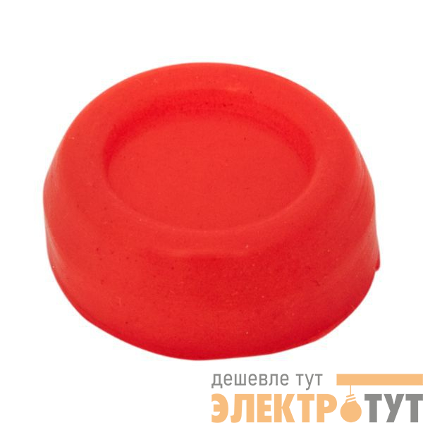 Колпачок для плоской кнопки XB4 силикон. красн. EKF pe-22x-r