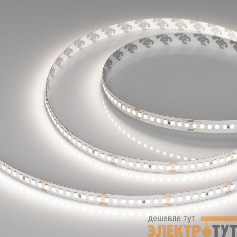 Лента светодиодная RT-A192-10mm 24V Day 5000К 17.6Вт/м IP20 2835 высок. эффект. 150лм/Вт (уп.5м) Arlight 038743