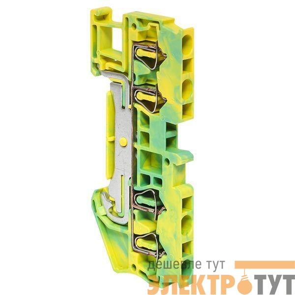 Колодка клеммная ST-2.5 земля пружинная EKF plc-jxb-st-2.5-pen