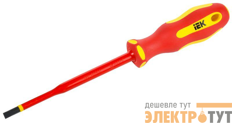 Отвертка диэлектрическая SLIM SL5.5х125 Т2 ARMA2L 5 IEK A2L5-SC31-T2-SL-55-125