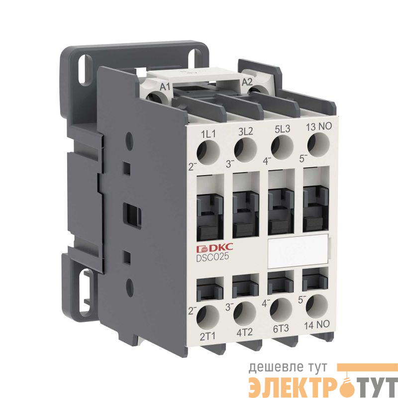 Контактор магнитный YON DSC025 25A 12.5кВт AC3 3P кат.220В AC 1НО YON DSC025-3C10A230