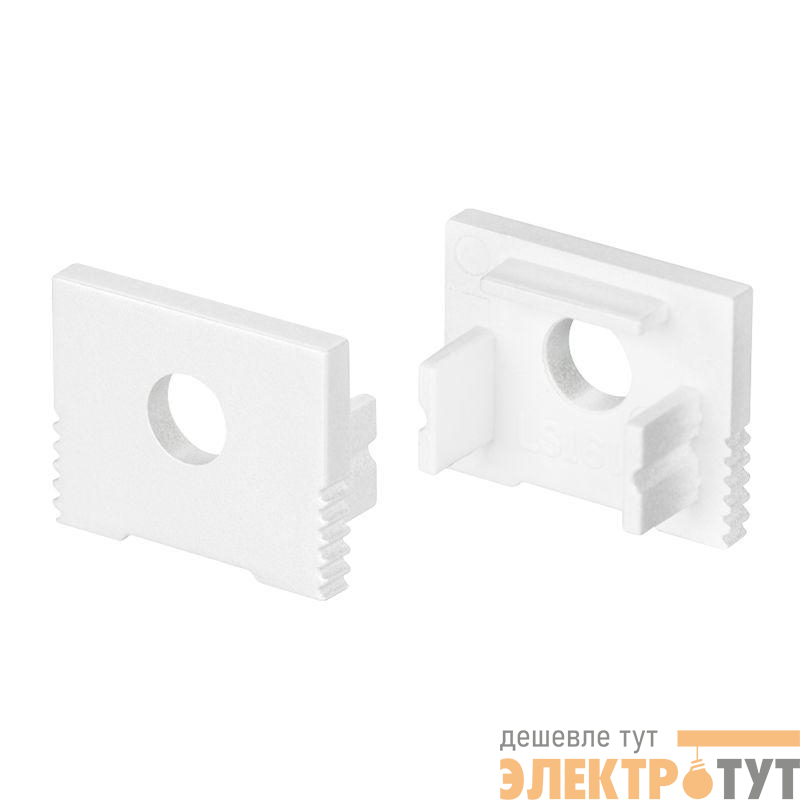 Заглушка SL-SLIM-H13M WHITE с отверстием пластик Arlight 037538