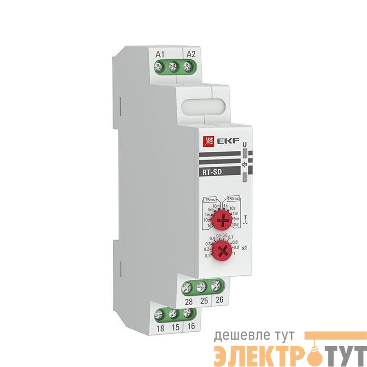 Реле времени RT-SD для двигателей "звезда-треугольник" EKF rt-sd