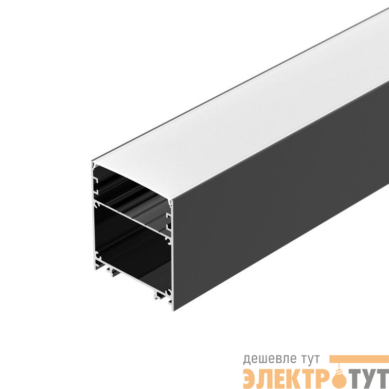 Профиль LINE-6070-2000 ANOD BLACK L2000 алюм. Arlight 046402