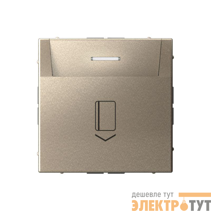 Выключатель карточный ArtGallery 10А без задержки времени быстрозажим. клем. шампань SE GAL000514S