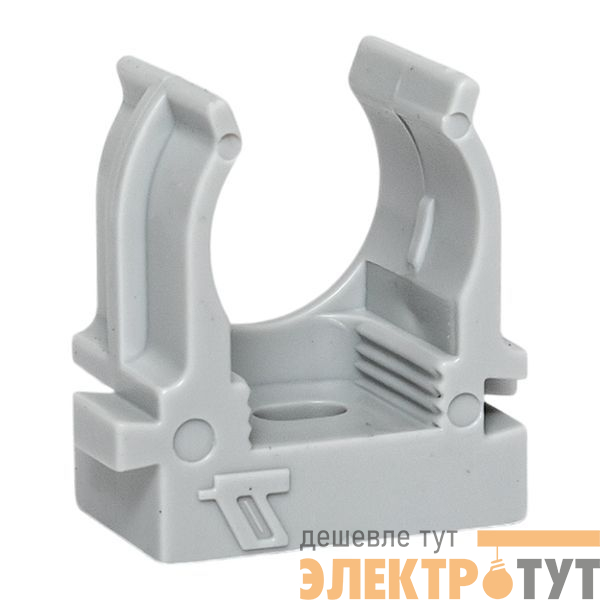 Держатель для труб (клипса) d16мм для монтажн. пистолета сер. (уп.100шт) Plast EKF derjp-z-16