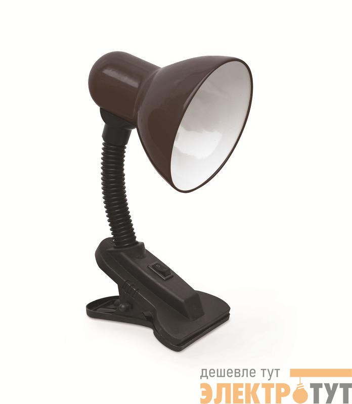 Светильник настольный СНП 21Ч 40Вт E27 230В под лампу на прищепке с подвесом черн. IN HOME 4690612046822