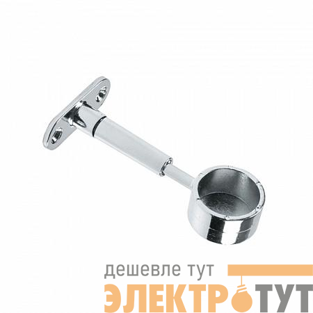 Крепление труб к стене регулируемое торцевое хром (уп.1шт) Tech-Krep/Zitar 127437