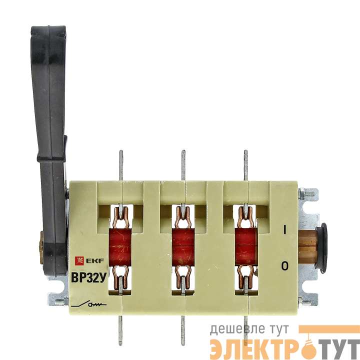 Выключатель-разъединитель ВР32У-31B31250 100А 1 напр. с дугогасит. камерами съемная лев./прав. рукоятка MAXima EKF uvr32-31b31250