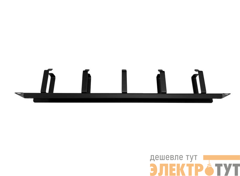 Органайзер кабельный 19дюйм 1U 5 колец черн. TOKOV ELECTRIC TKE-CM-1U-5PR