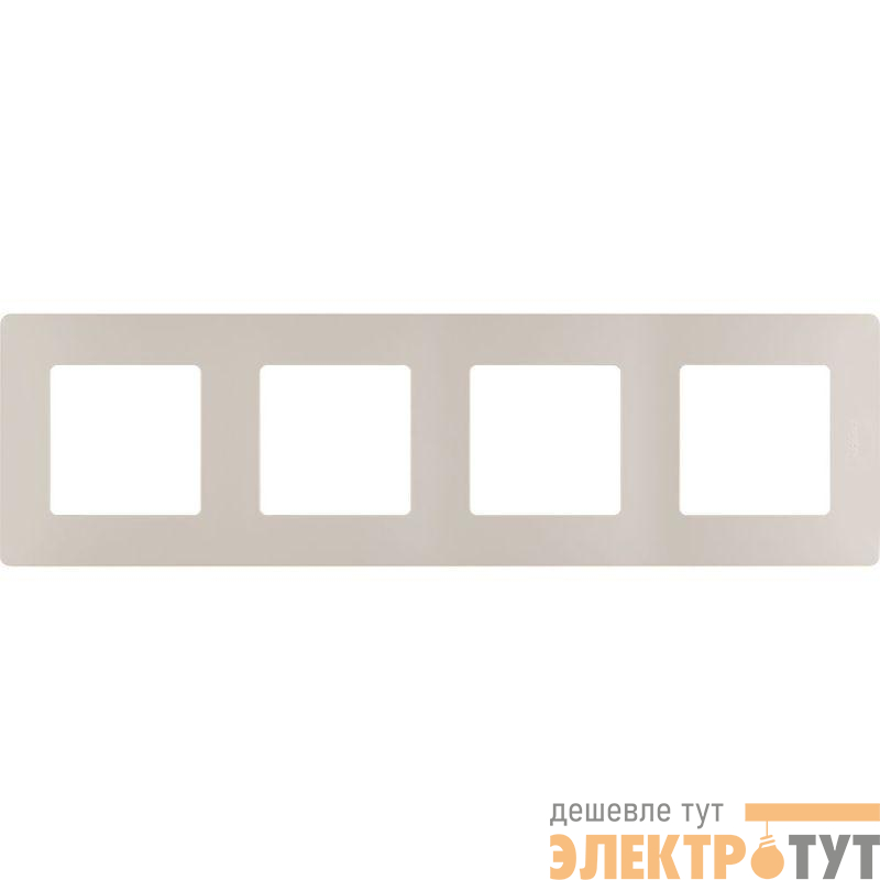 Рамка 4-м Etika сл. кость IEK 672514