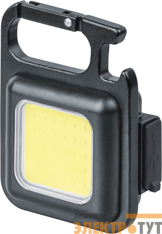 Фонарь-брелок 93 820 NPT-KC09-ACCU 1COB 5Вт li-pol 0.4А.ч алюм. NAVIGATOR 93820