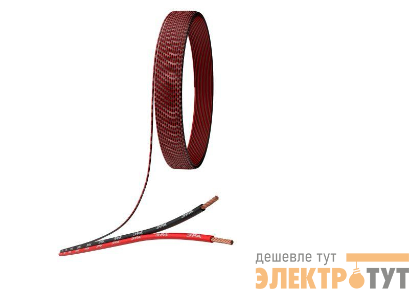 Кабель акустический 2х0.35 красн./черн. (уп.100м) ЭРА Б0048263