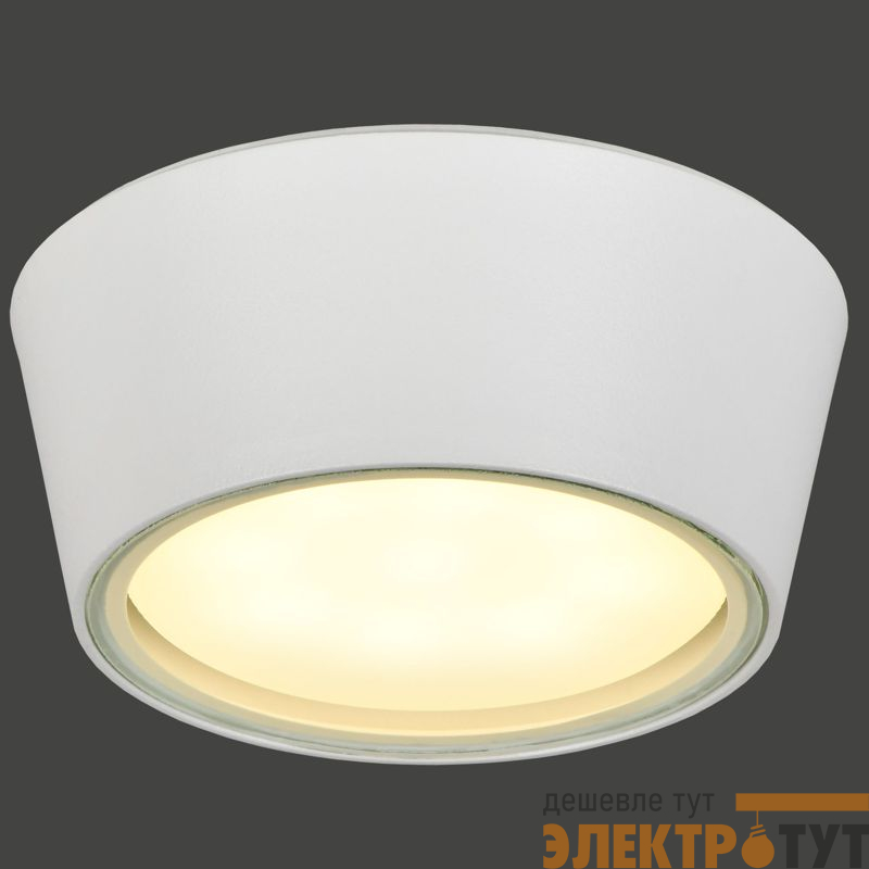 Светильник 5104 GX53 IP65 уличный потолочный бел. IEK LT-UPU0-5104-GX53-1-K01