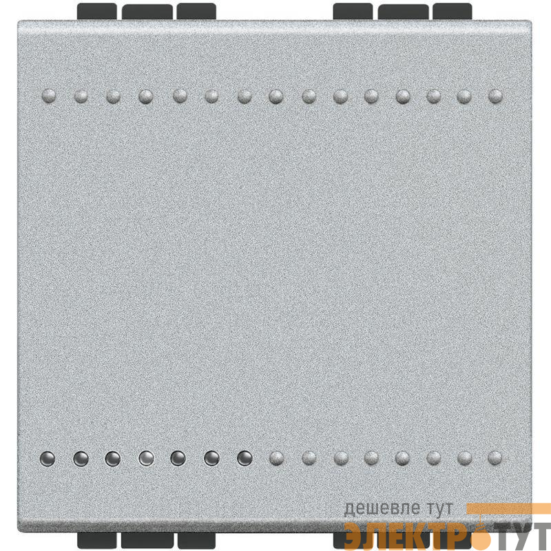 Выключатель 1-кл. 2мод. СП LivingLight 16А IP20 винтов. клеммы алюм. Leg BTC NT4001M2N