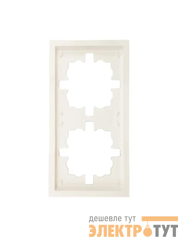 Рамка 2-мест. горизонт. ZIMA слон. кость LEZARD 704-9000-147