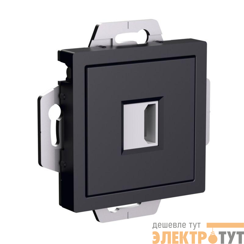 Розетка HDMI AtlasDesign механизм карбон SE ATN001080