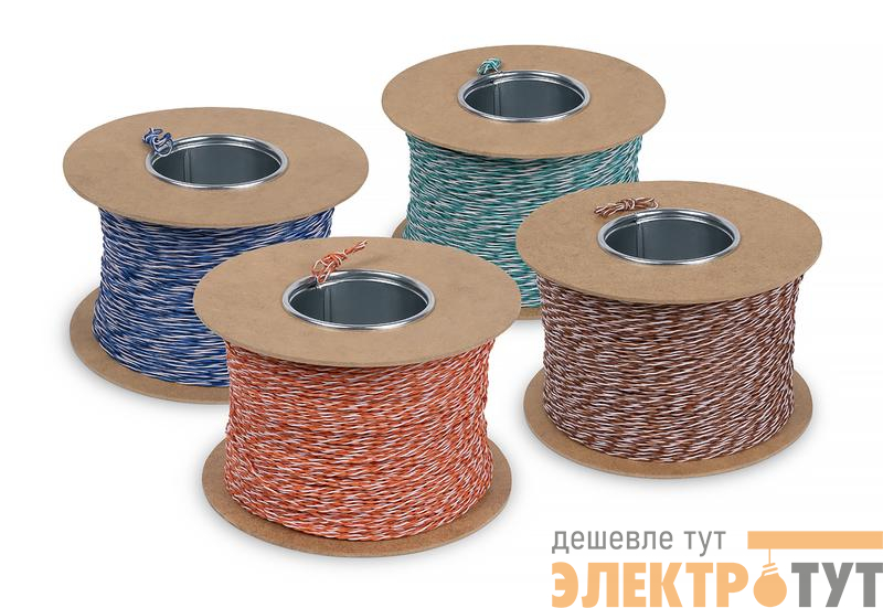 Кабель витая пара кроссировочная неэкранир. U/UTP кат.5E 1 пара 24 AWG ОЖ solid без общей внешн. оболочки оранж. (уп.500м) Cabeus 10960c