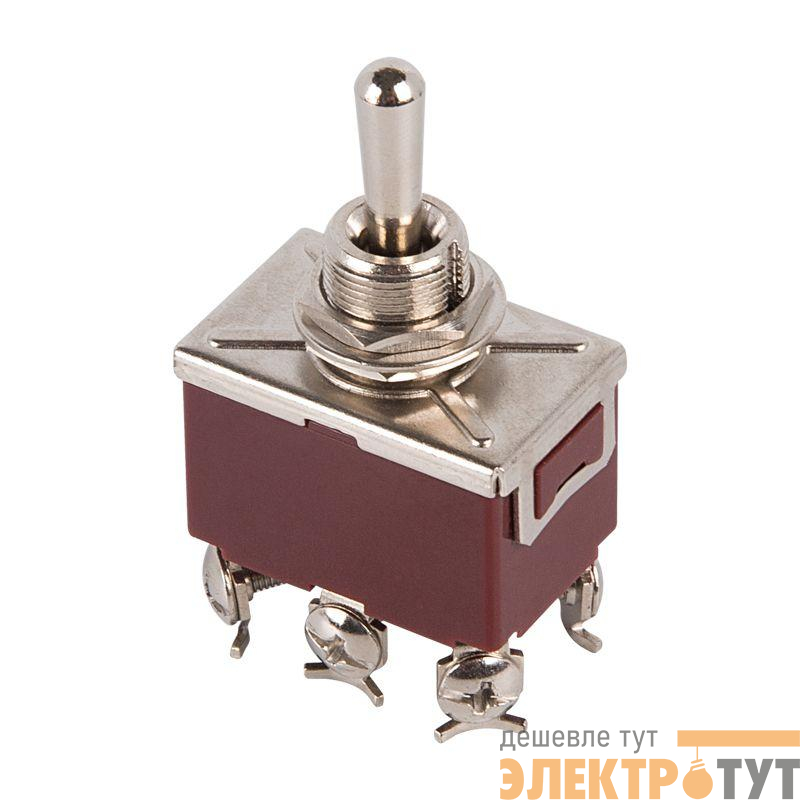 Тумблер 250В 15А (6с) (ON)-OFF-(ON) 2п Rexant 36-4172