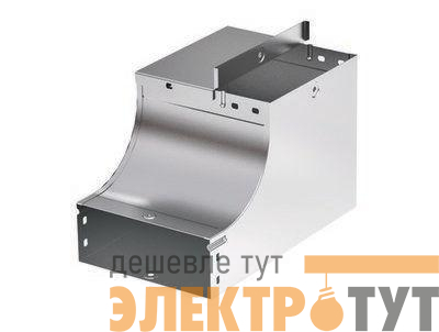 Угол для лотка вертикальный внешний прав. 90град. 200х80 CSSD 90 в комплекте с крепеж. элементами цинк-ламель DKC 37044KZL