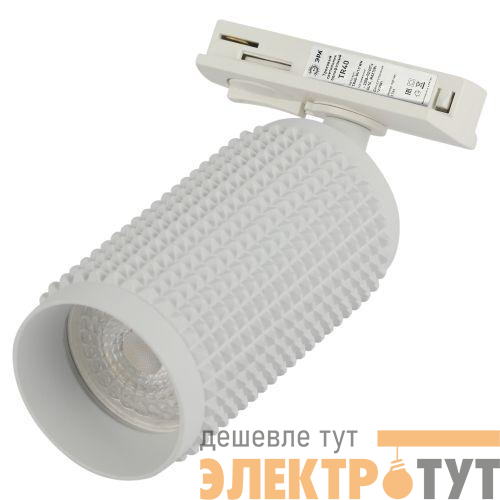 Светильник трековый 1ф TR40-GU10 WH под лампу MR16 бел. Эра Б0054198