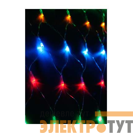 Гирлянда Сеть 320LED 2.3х2.1м с контроллером (разные режимы мигания) провод 2.1м IP20 мультиколор Космос KOC_NET320LED_RGB