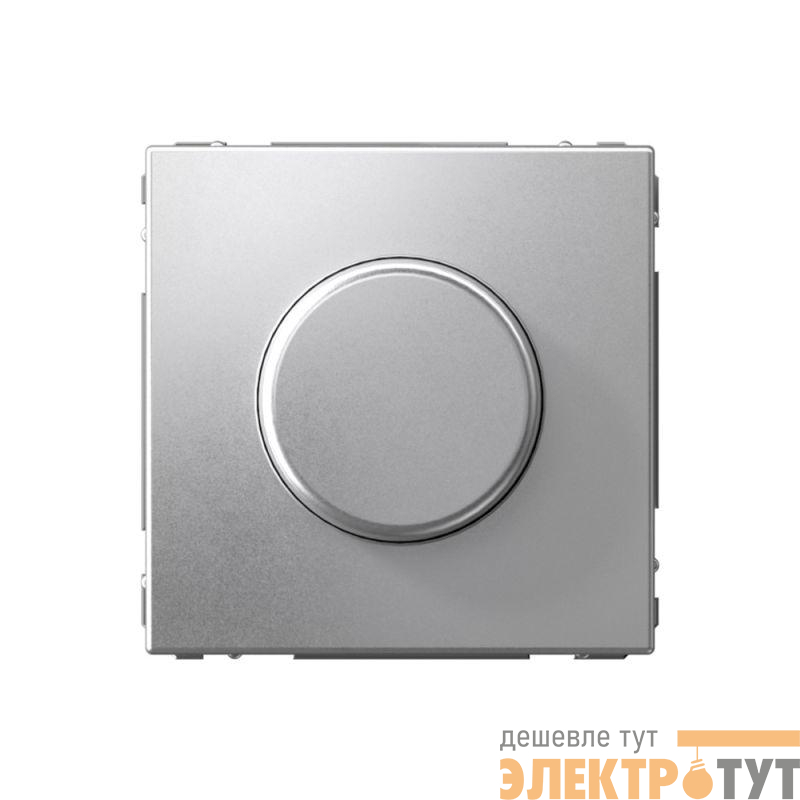 Светорегулятор поворотно-нажимной (диммер) ArtGallery LED RC 400Вт механизм алюм. SE GAL000323