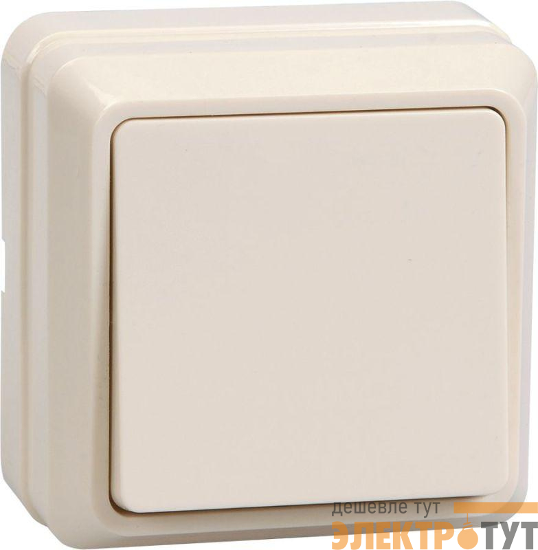 Выключатель 1-кл. ОП Октава 10А IP20 ВС20-1-0-ОКм крем. GENERICA EVO10-K33-10-DC