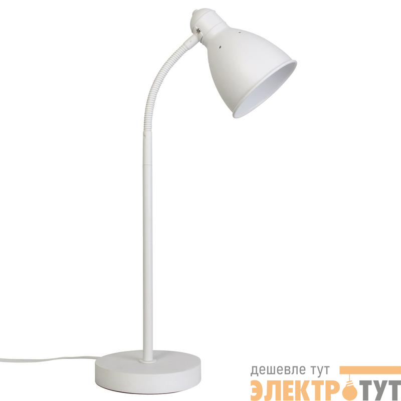 Светильник настольный UML-B701 E27 WHITE 60Вт цоколь Е27 механический выкл. бел. ТМ Uniel UL-00010156