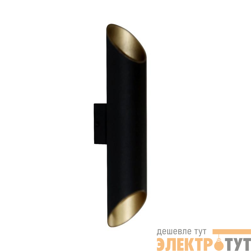 Светильник "Соната" 511 НББ 01-2х25-101 G9 [ИМ] настен. черн./зол. Элетех 1005405295