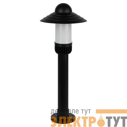 Светильник садово-парковый НТУ 01-60-008 Поллар IP54 E27 max60Вт h660мм напольный черн. ЭРА Б0057494