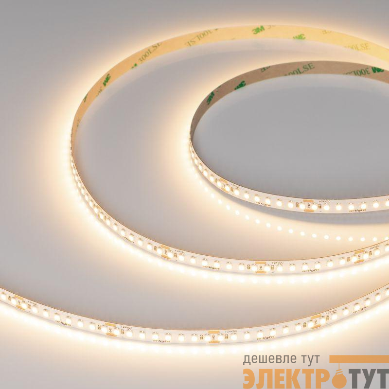 Лента светодиодная UL-A176-8mm 24V Warm 3000К 15Вт/м IP20 (уп.5м) Arlight 048134