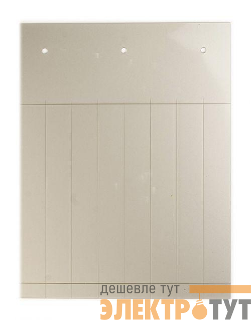 Табличка полужесткая установка в держатель ПВХ-0.5 металлик (уп.60шт) DKC TAS6715M