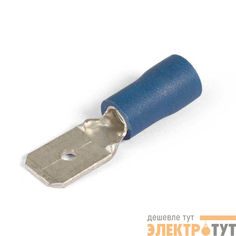 Разъем плоский РПИ-П 2.5-(6.3) син. КВТ 49615