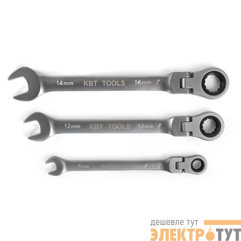 Ключ гаечный трещоточный с шарниром 14 мм КВТ 79196