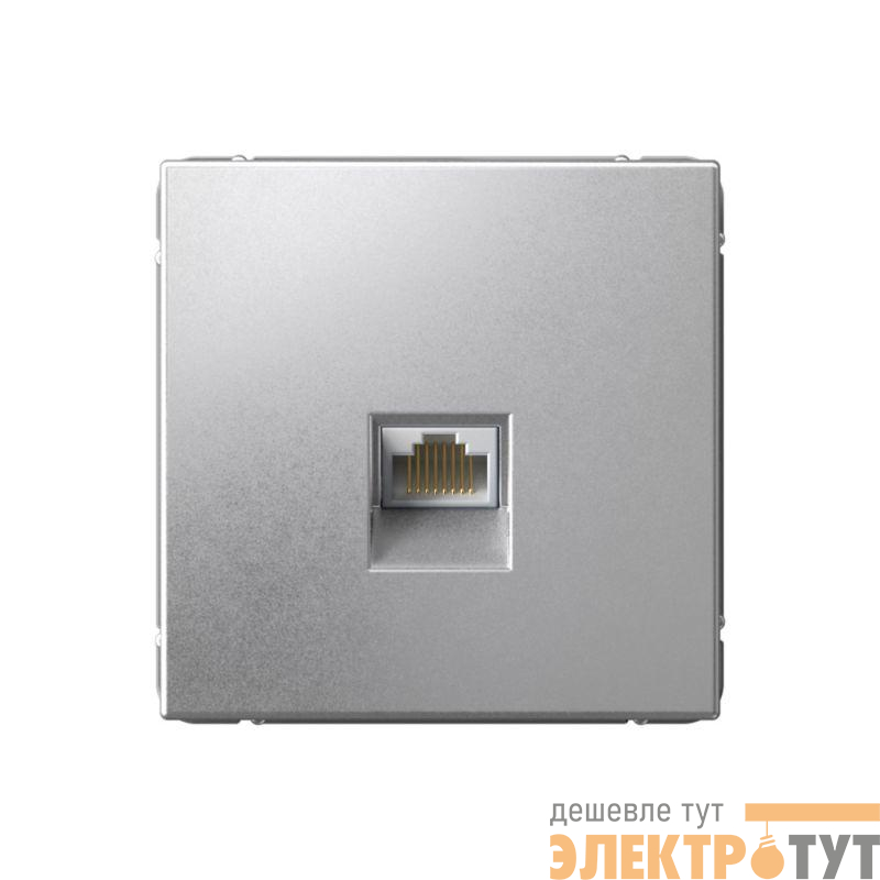 Розетка компьютерная ArtGallery RJ45 кат.6A механизм алюм. SE GAL000386