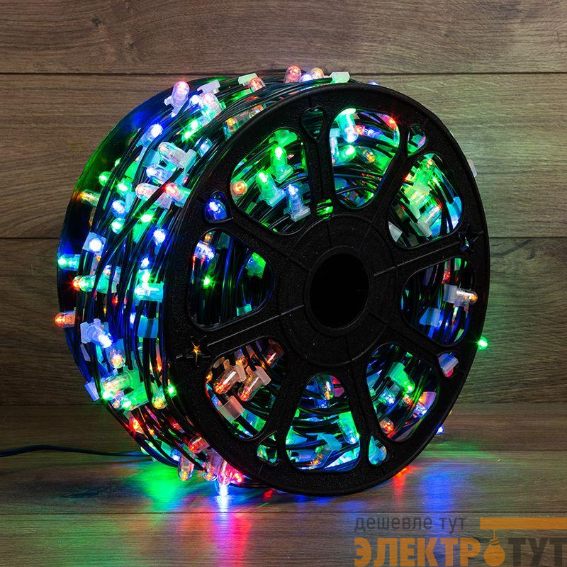 Гирлянда светодиодная "LED ClipLight" 1.5м 665LED мультиколор 80Вт 12В IP65 (уп.100м) Neon-Night 325-129
