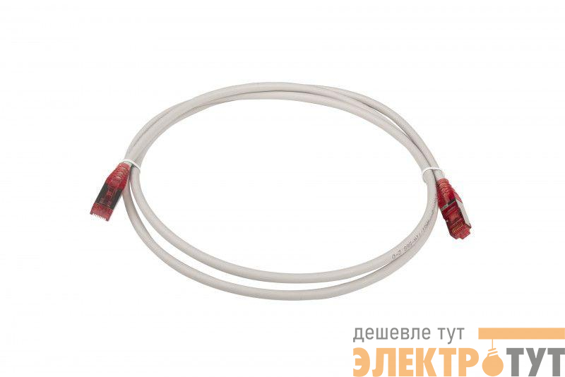 Патч-корд кат.5E F/UTP экранир. LSZH PC-LPM-STP-RJ45-RJ45-C5e-1.5M-LSZH-GY 1.5м сер. Hyperline 42309