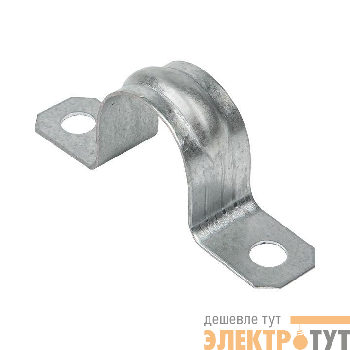 Скоба крепежная двухлапковая d21-22мм метал. EKF sm-2-21-22