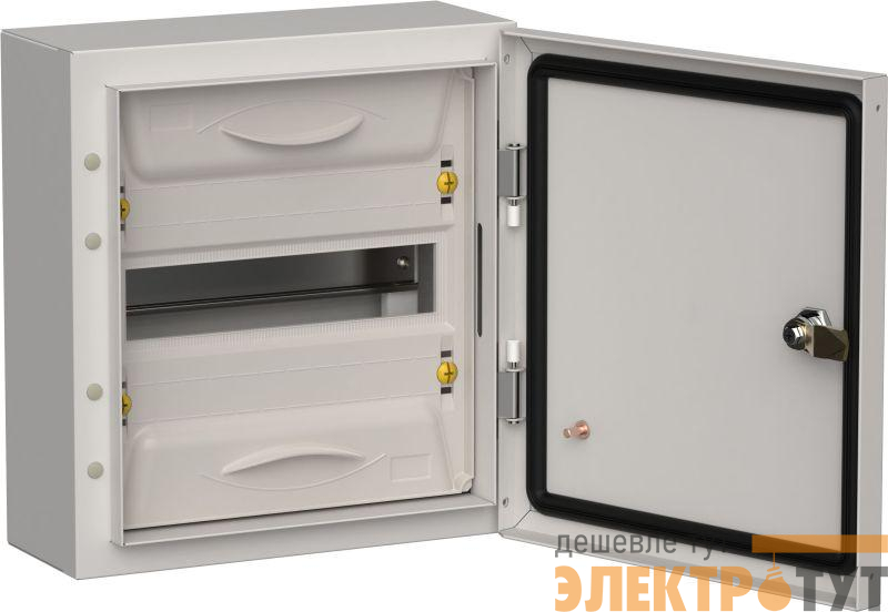 Корпус ЩРн-12 (1х12) TITAN 5 335х310х140 IP54 метал. сер. IEK TI5-50-N-012-54-7035
