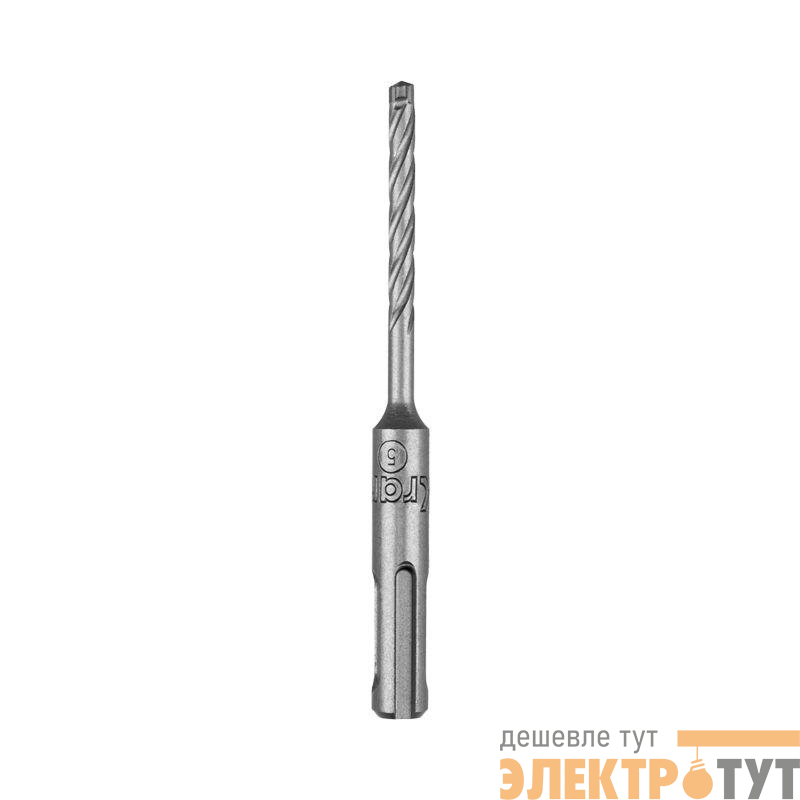 Бур по бетону SDS-Plus SUPER 5х110мм профессиональный цельная крестовая пластина Kranz KR-91-0450