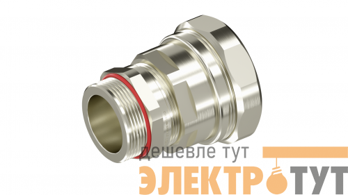 Ввод кабельный взрывозащ. ANP под небронир. кабель в металлорукаве M40х1.5 D21-30мм Dn35мм IP66/68 никелир. латунь DKC 6018ANP38EKM5SB