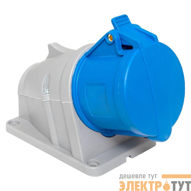 Розетка стационарная наружная 123 2Р+РЕ 32А 220В IP44 PROxima EKF ps-123-32-220-PRO