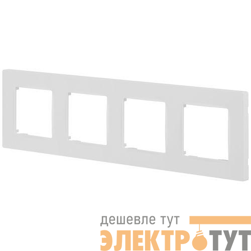 Рамка 4-м 12-5204-01М Классик бел. матов. Эра Б0067764
