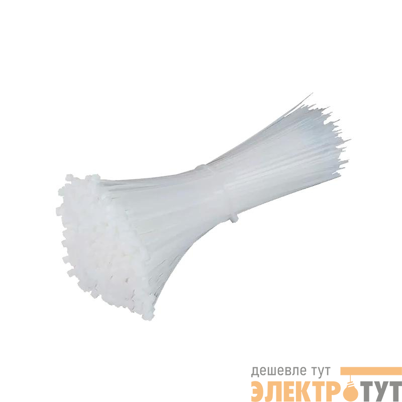 Хомут кабельный (стяжка) PCT 7.6х300-100WH PA6.6 (уп.100шт) JazzWay 5054189