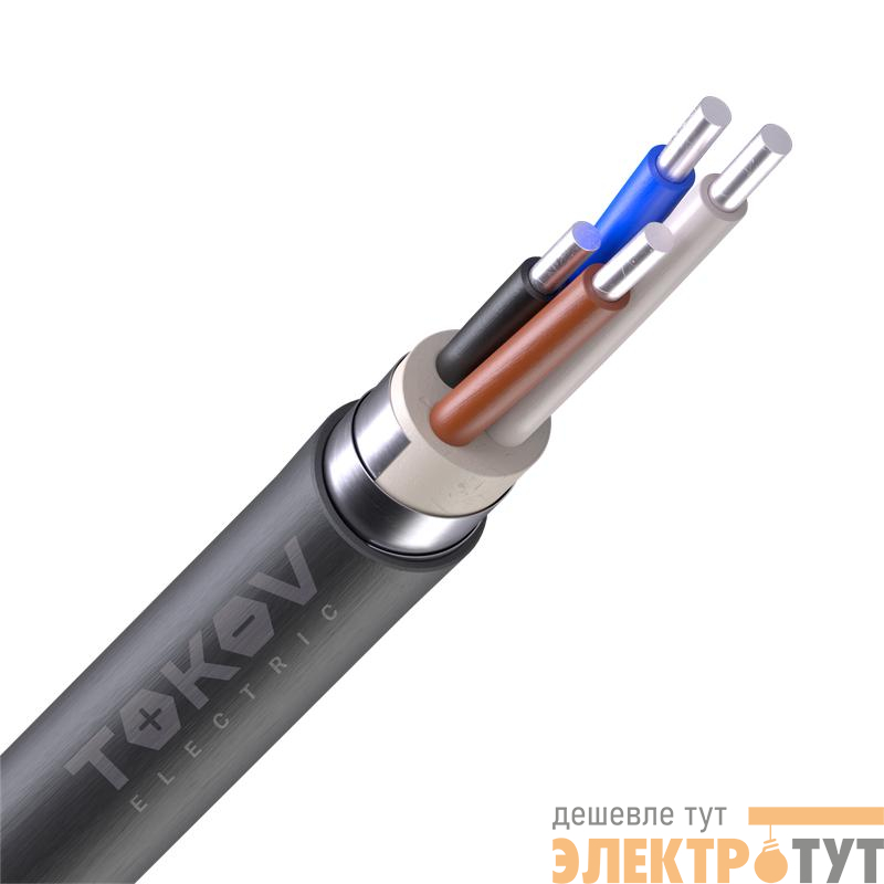 Кабель TOKOV ELECTRIC АВБШв 4х25 ОК (N) 0.66кВ (м) УТ000030757