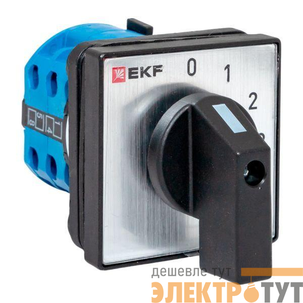 Переключатель кулачковый ПК-1-101 1п 10А "0-1-2-3" IP65 EKF pk-1-101-10-65