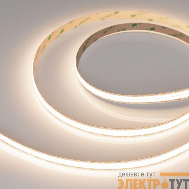 Лента светодиодная COB-X1088-12mm 24V Warm 3500К 22Вт/м IP20 (уп.5м) Arlight 046931