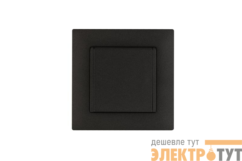 Розетка 1-м с крышкой Karea RIZZ STAR с заземл. дым. металлик Makel 88050029