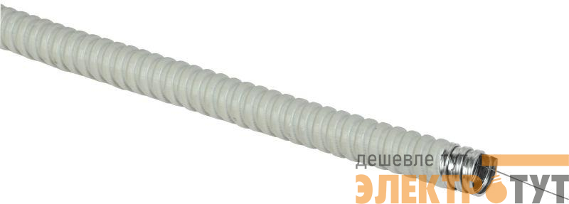 Металлорукав Р3-ЦПнг-15 d15мм с протяжкой сер. ELASTA (уп.50м) IEK CMP21-015-K41-050
